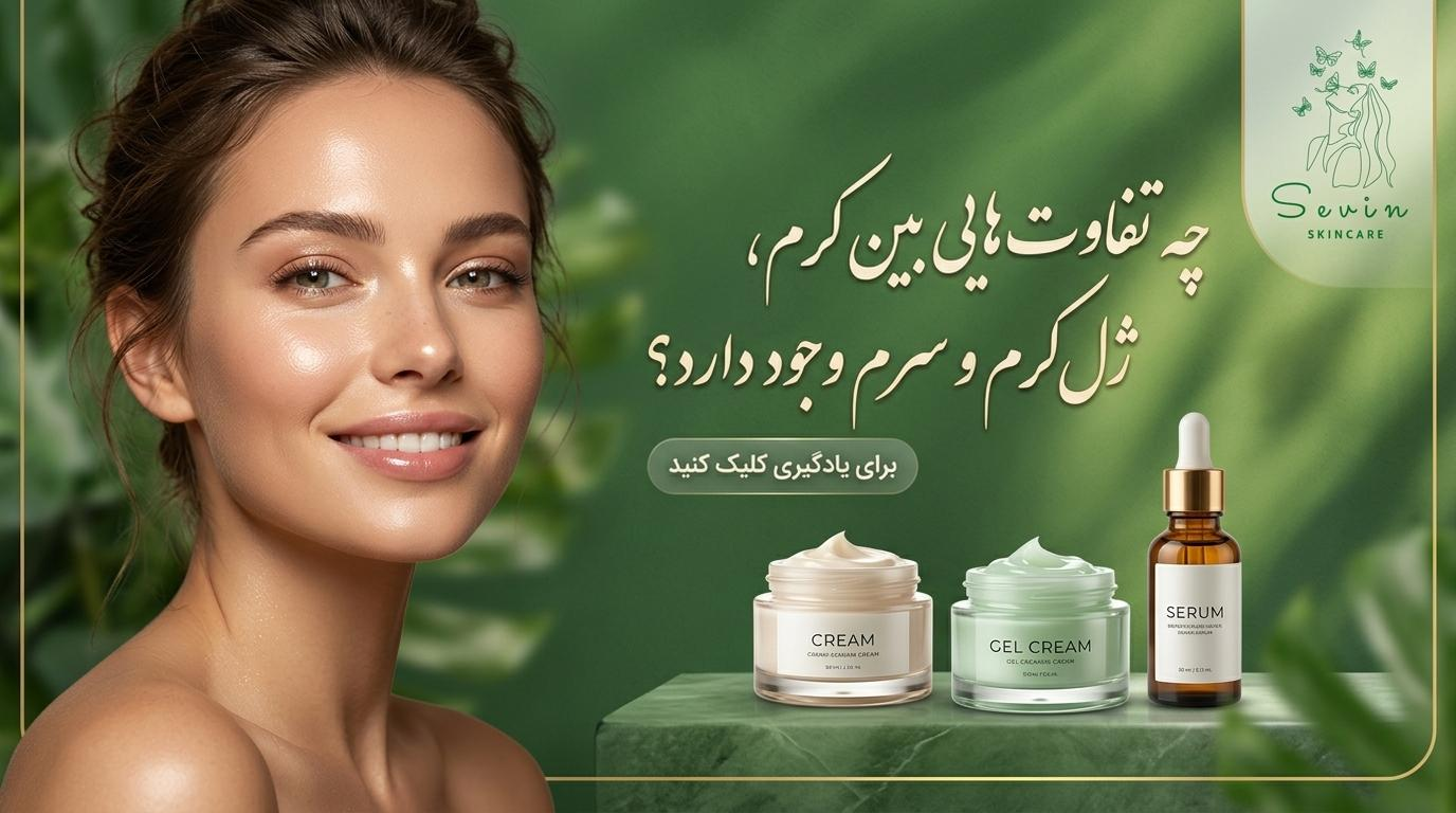 چه تفاوت هایی میان کرم و ژل کرم و سرم است؟