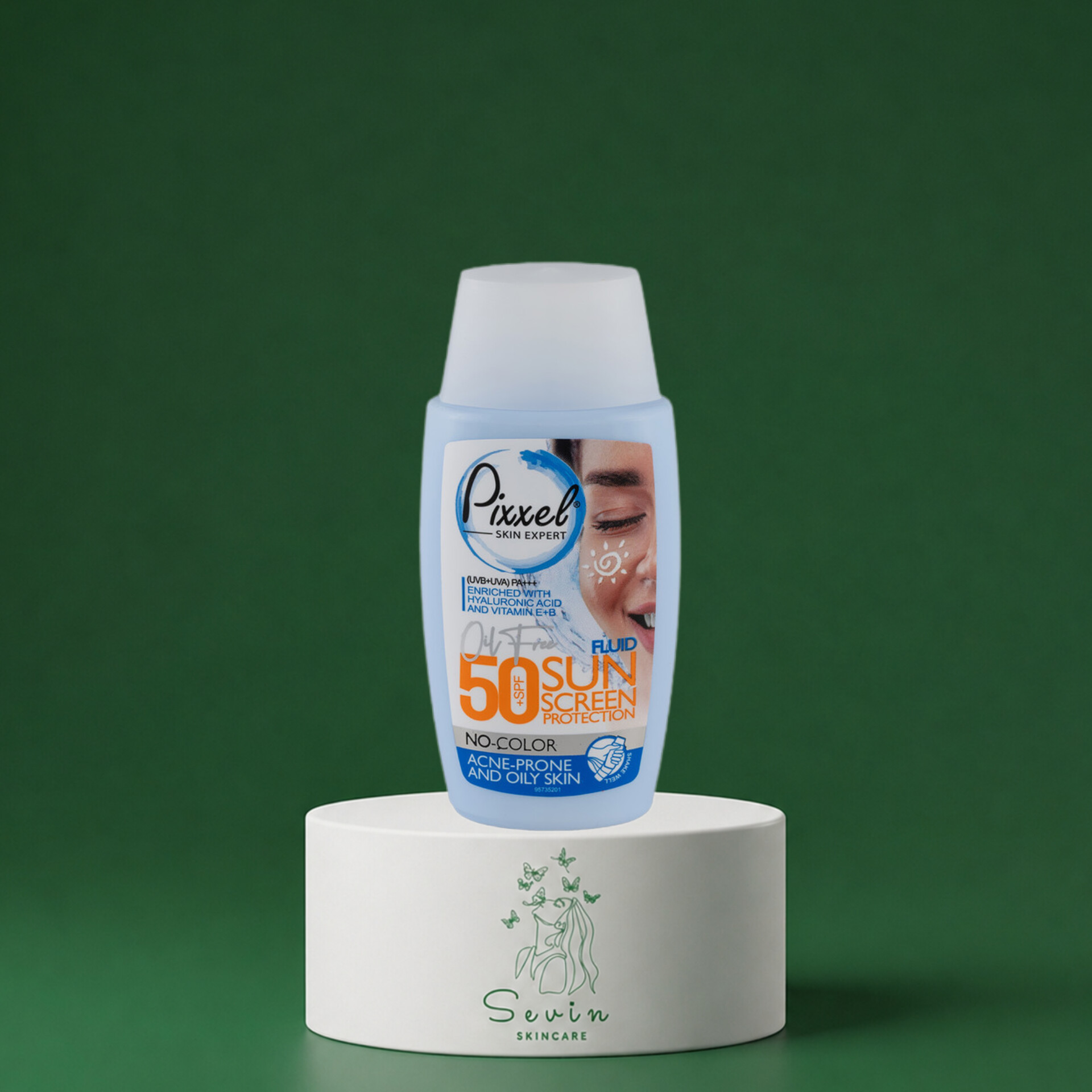 ضد آفتاب بی رنگ پیکسل مدل Oily Acne Prone Skin با SPF50 مناسب پوست چرب حجم 50 میلی لیتر