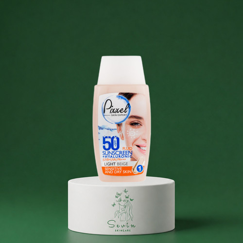 کرم ضد آفتاب رنگی پیکسل با SPF50 مناسب انواع پوست حجم 50 میلی لیتر