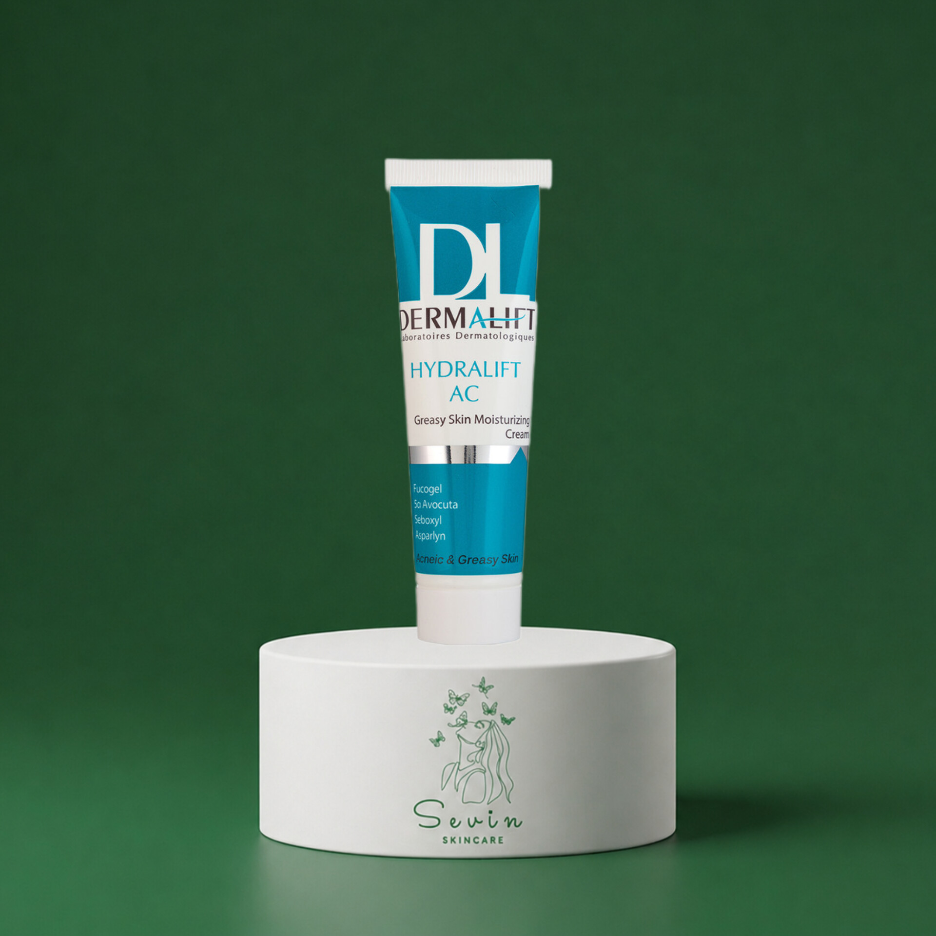 کرم مرطوب کننده درمالیفت مدل Hydralift Ac مناسب پوست چرب حجم 50 میلی لیتر