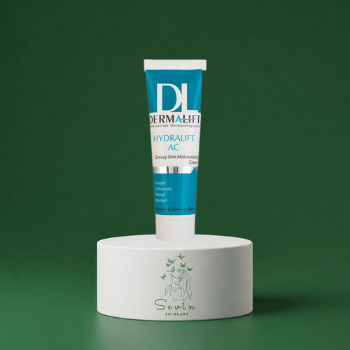 کرم مرطوب کننده درمالیفت مدل Hydralift Ac مناسب پوست چرب حجم 50 میلی لیتر